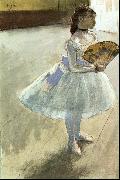 Edgar Degas Dancer with a Fan oil on canvas